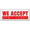 Signmission WE ACCEPT DEBIT CARDS BANNER SIGN debit cards vendor store restaurant B-We Accept Debit Cards - alternate 1